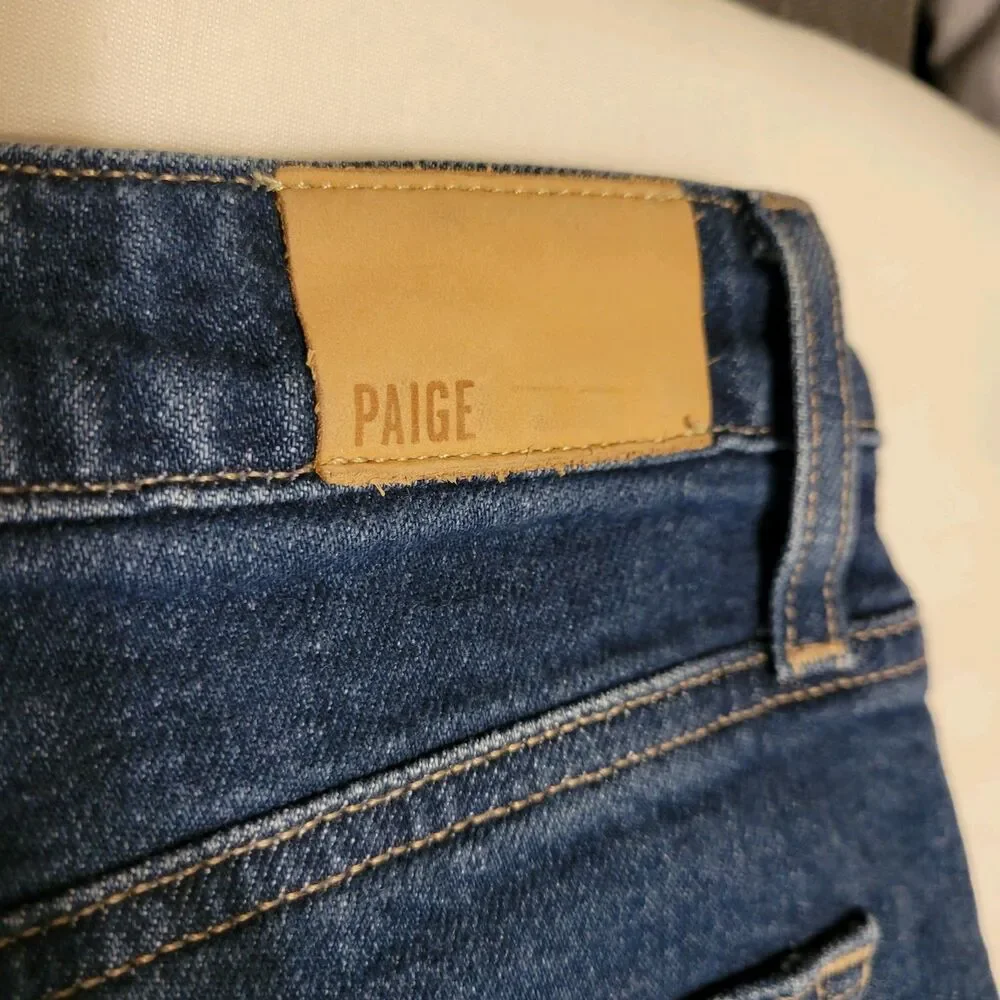 Paige Harper Women's Wide Leg Blue Denim Jeans Low Rise Size 29